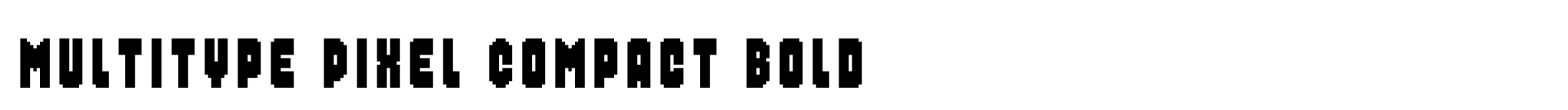 MultiType Pixel Compact Bold image